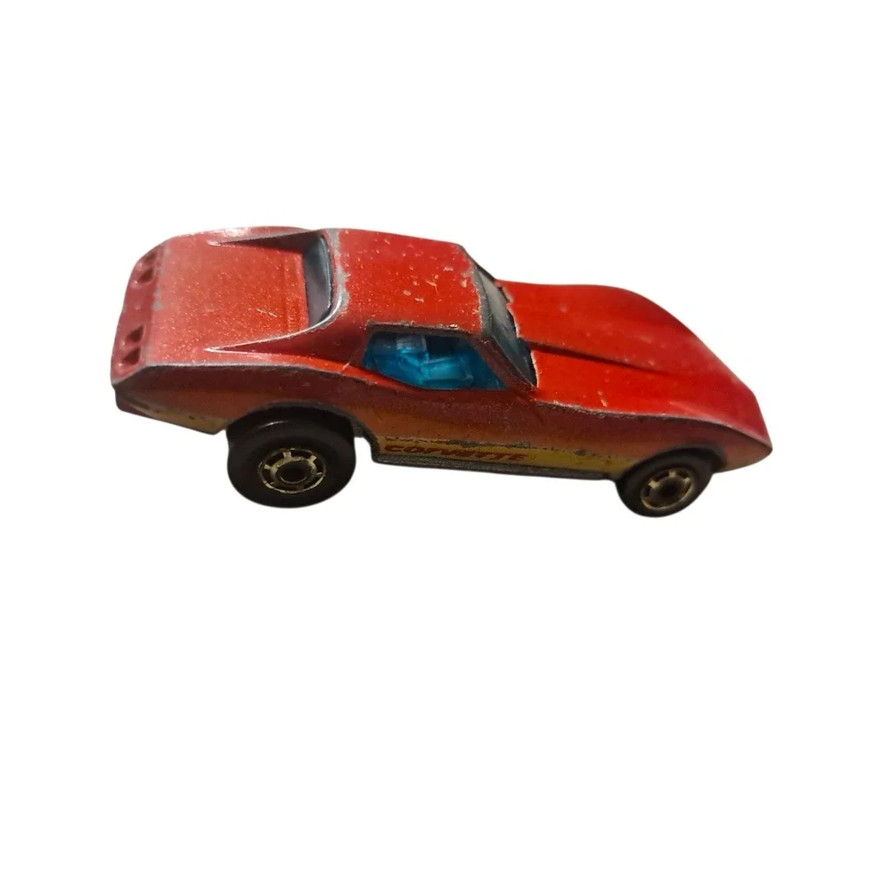Vintage Hot Wheels Corvette Stingray 1980 Red Made in Hong Kong